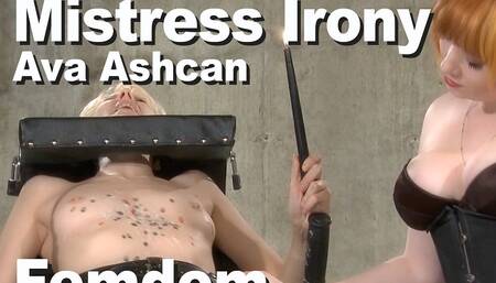 Mistress Irony & Ava Ashcan Femdom Bondage Hot Wax Climax GMWL2310