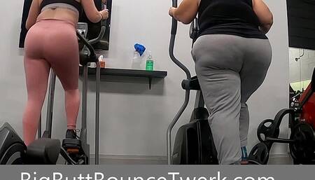 Phat Booties on Elliptical Machines - BigButtBounceTwerk