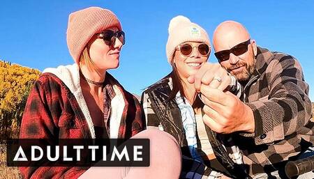 ADULT TIME - POV Sexy Polyamorous Babes Give Each Other HOT Sauna Massages