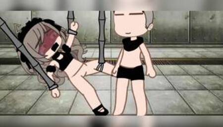 Girl chained and fucked (sound)