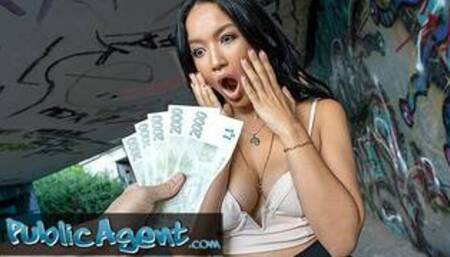 Public Agent Asia Vargas is the perfectly formed natural looking model to fuck