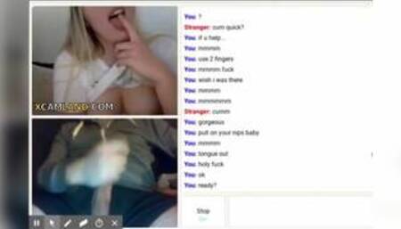 Blondie Teases Omegle Dude
