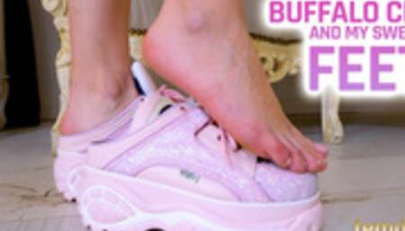 My hot pink Buffalo clogs and my sweet feet ( Shoe & Foot Fetish with Queen Marie Müller ) - FULL HD MP4