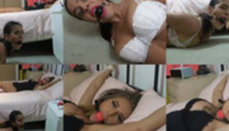 Emma and Latina in: Dating App Nightmare, Now 2 Beautiful Girls Are Tied Up and BALLGAGGED by a CATFISH!