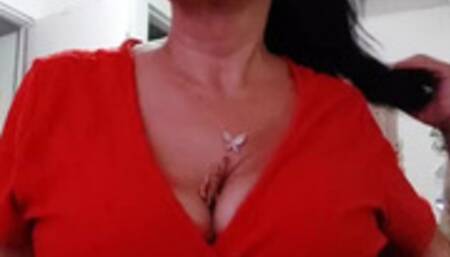 shrunken stepSON Smothered in stepMOMMYS Mega Milkers Lola's boy has always been obsessed with her big bouncy boobs ever since she breastfead him when he was younger the only way to feel them again was to shrink and hide in between them as she goes