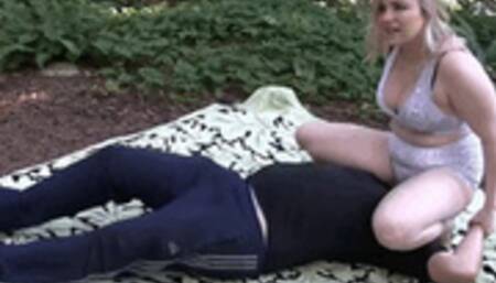 Face Sitting Fun in the Forest