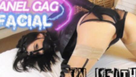 Leather Panel Gag Tease, Fuck & Facial (1080 mp4)