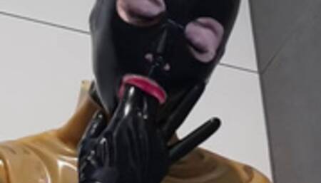 Indulging in the Pleasure: A Latex Catsuit Exhibitionism Show