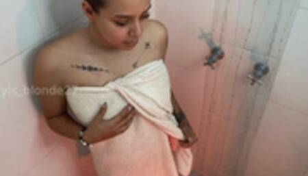 My armpits in the shower