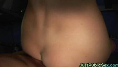 Public bae smashed by big white dick in POV in doggystyle