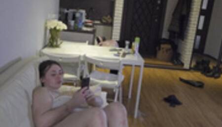 Breakfast is served for the ugly lazy bitch Veronika! 4K