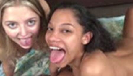 Eden West and Jill Taylor Cum 'Kissing Threesome