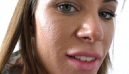 Erotic starlet fingered to climax at casting