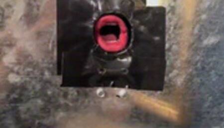 1st time Glory Hole for Bi Slaves