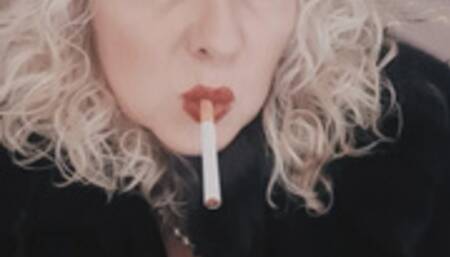 Smoker MILF sends you a smoke selfie video what to expect when you visit her today