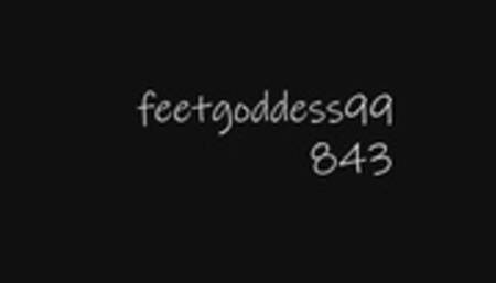 843 Teasing with my long red toenails