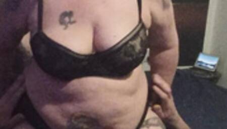 424  Mature maid  as a Domina sado punishes male by long schoolgirlpin and facesitting