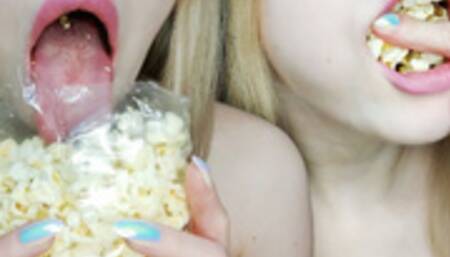 ASMR food fetish POPCORN 720p