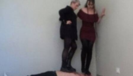 2224 Boots trampling with Jina and Cathy