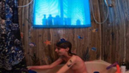 Showering Off All The Slime + Soaked Pussy Fucking