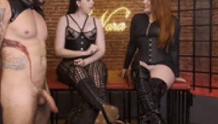 Cuckolding Small Penis Humiliantion with double Queens