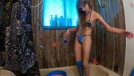 Stripping Down For My Sexy Slime Bath