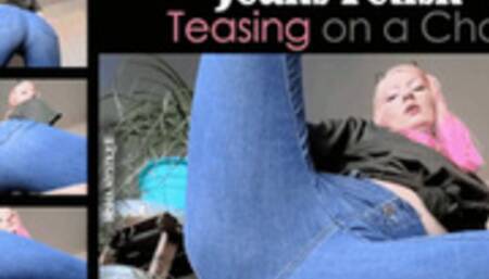 Jeans Fetish Teasing on a Chair - wmv