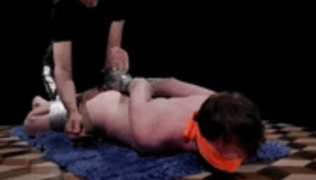 HARDCORE TICKLING TAPE BONDAGED GUY (HD mp4) 720p