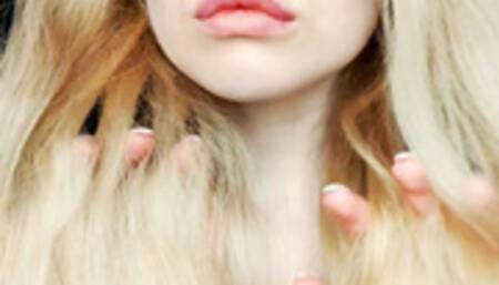 I stroke and brush my hair 720p