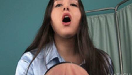 Satin Nurse Fucks You With Fleshlight