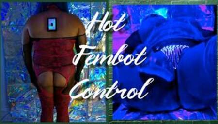 Robotic Woman Controlled by Belly Button Remote