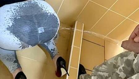 Guy Pee on My Ass in Leggings a lot and I to Wetting my Pants (wmv)