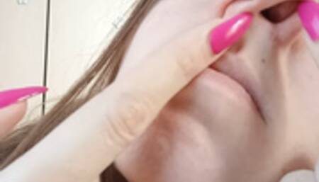 A demonstration of a stupid face, and nose holes