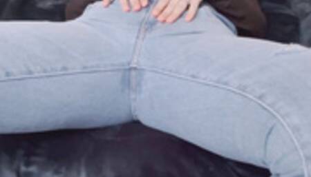 New Levis Jeans Masturbation - Bed