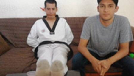 Karate Fighter Ballgagged And Tickled