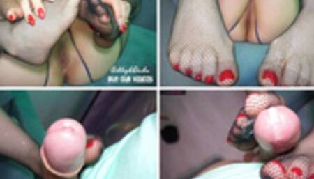 Made Tranny Cum With My Dirty Feet