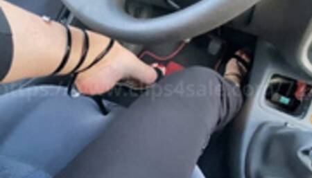 Joyce in Snake heels - over shoulder