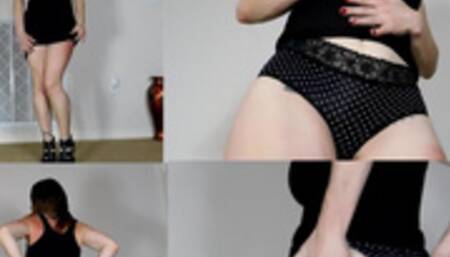 Chloe Little Black Dress Polka Dot Panties