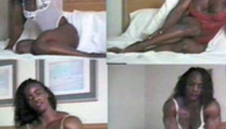 Sexxy Ebony Bedroom Muscles