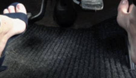 Pedal Challenge - Ali Bordeaux revving engine of an old VW VAN (FullHD)