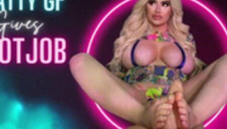 Brat Reluctantly Gives Footjob + Cum Countdown