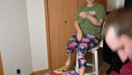 Table footjob by Stitch (720)