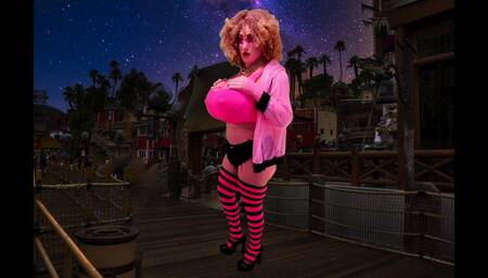 Juggsy X Cup Pink Strappy Top