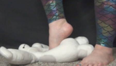 Crushing Stomping And Trampling Baymax While Barefoot (MP4) ~ MissDias Playground