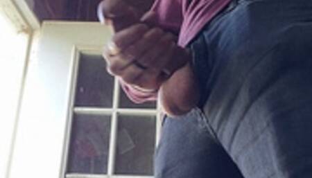 Barn boy beats big dick and shoots load