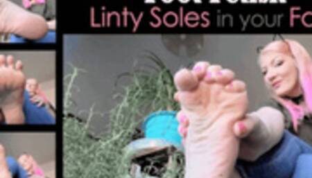 Foot Fetish Linty Soles in your Face - wmv