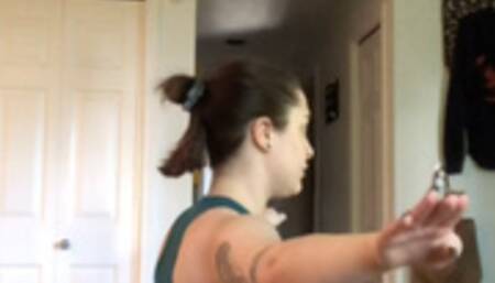 ignoring you and working out