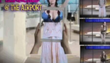 Strip Searched at the Airport- Embarrassed Naked Female- ENF- EUF- Butt Naked- Naked in Public- shy woman made to strip