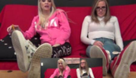 Makayla And Brooke Sweaty Foot Stink!