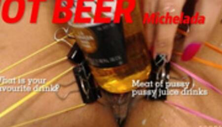 pussy meat accompanied by a good drink